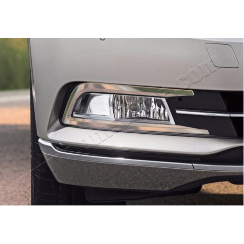 Хром накладки на противотуманки vw passat b8 2017